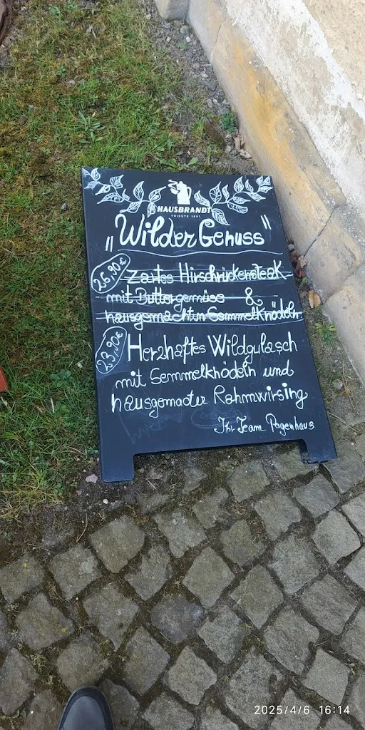 Menu_Restaurant Pagenhaus - Schloss Friedenstein_Gotha_image_3