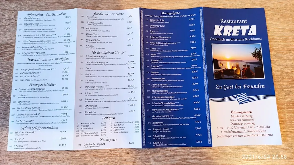 Menu_Restaurant Kreta_Kölleda_immagine_2