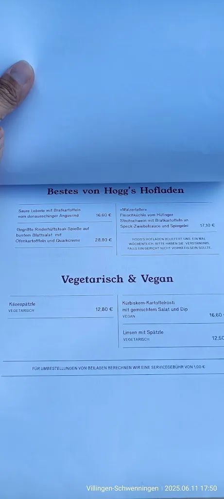 Menu_Wirtshaus beim Hader-Karle_Villingen-Schwenningen_image_1
