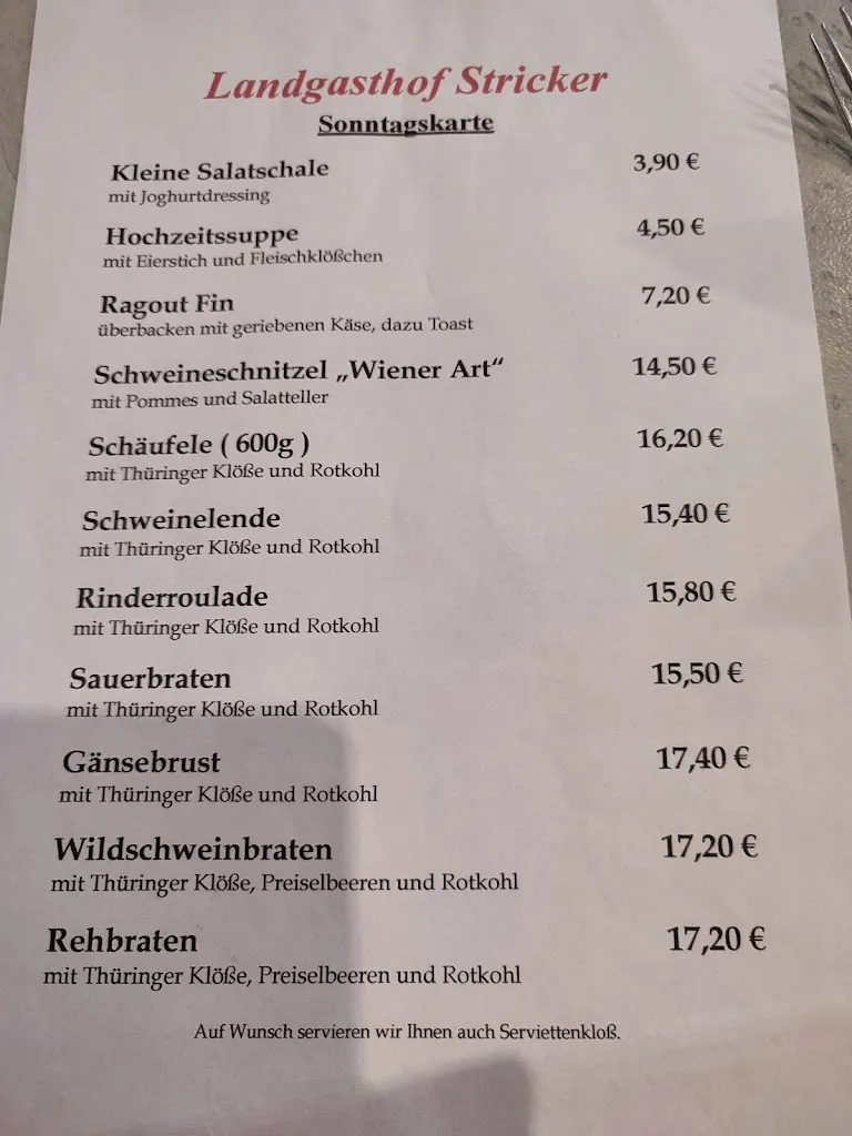 Menu_Landgasthof Stricker Pfersdorf_Hildburghausen_image_1