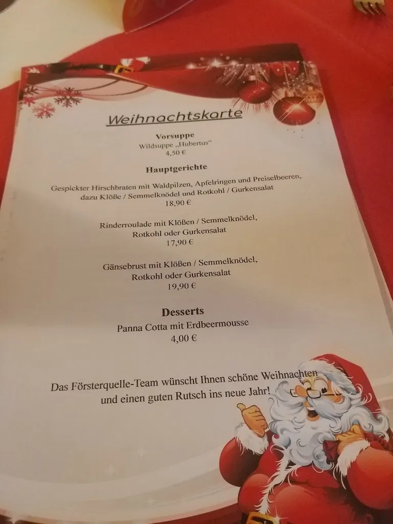 Menu_Gaststätte Förster-Quelle_Sonneberg_immagine_2