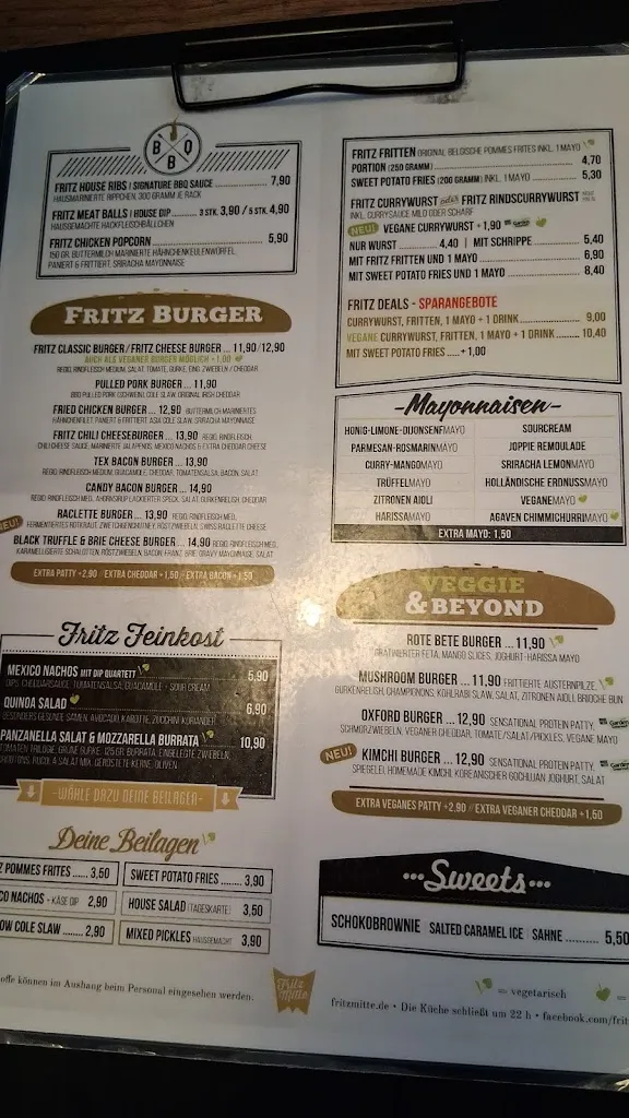 Menu_Fritz Mitte - Street Food Neugasse 🥇_Jena_image_2