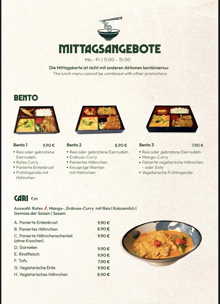Menu_168 Restaurant Jena_Jena_immagine_2