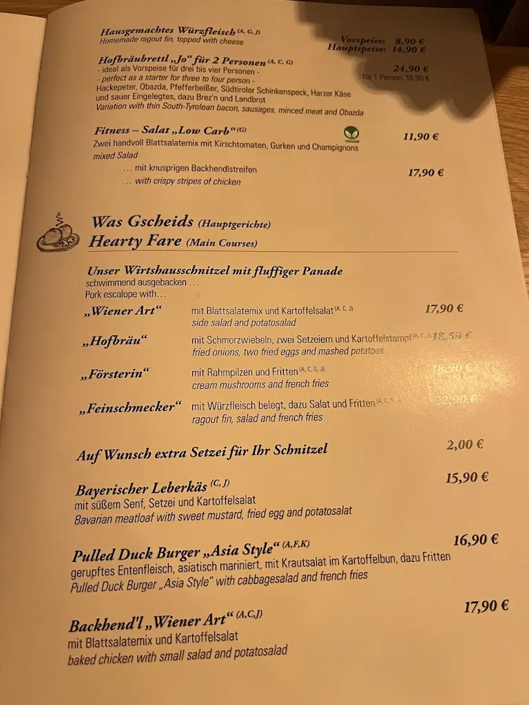 Menu_Hofbräu am Johannistor_Jena_image_1