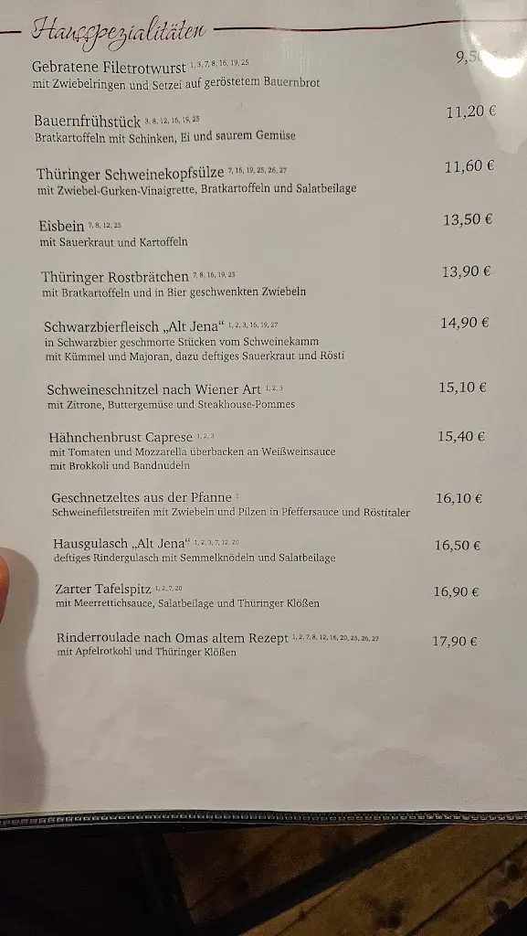 Menu_Alt Jena - Das Wirtshaus_Jena_immagine_1