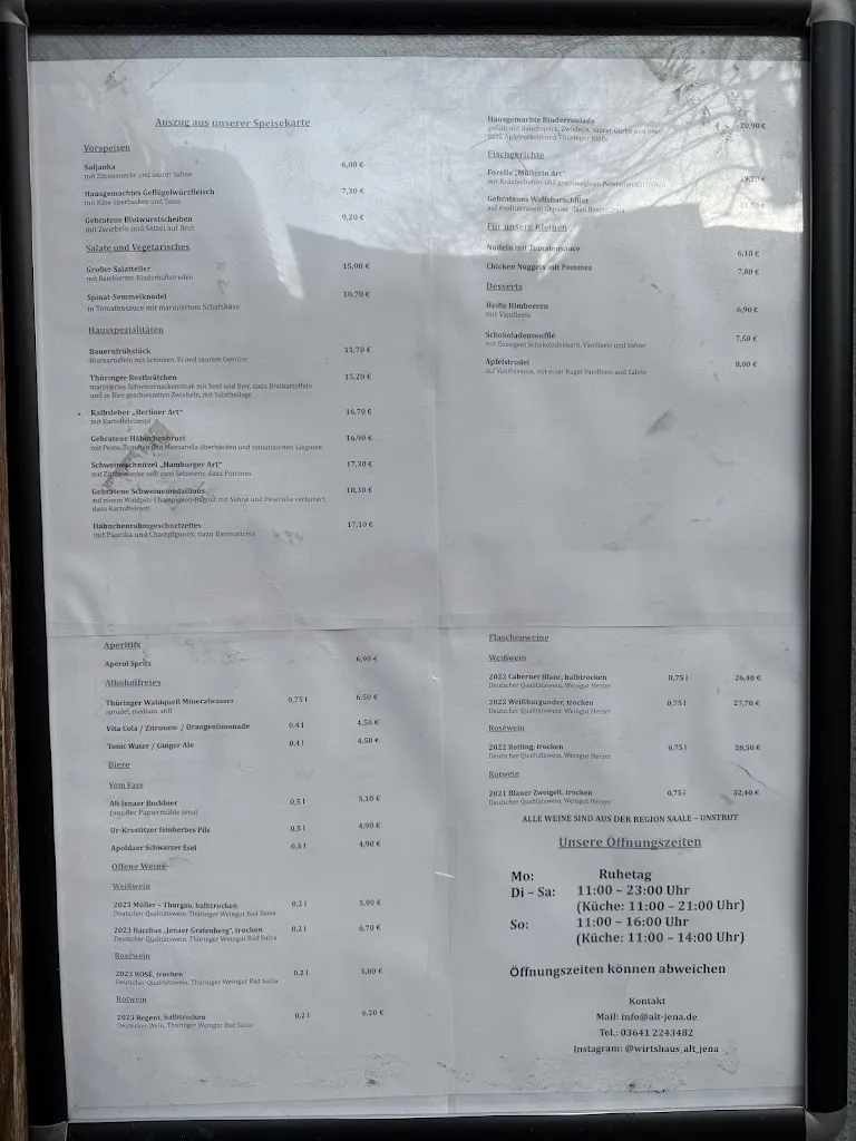 Menu_Alt Jena - Das Wirtshaus_Jena_immagine_3