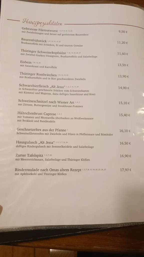 Menu_Alt Jena - Das Wirtshaus_Jena_immagine_4