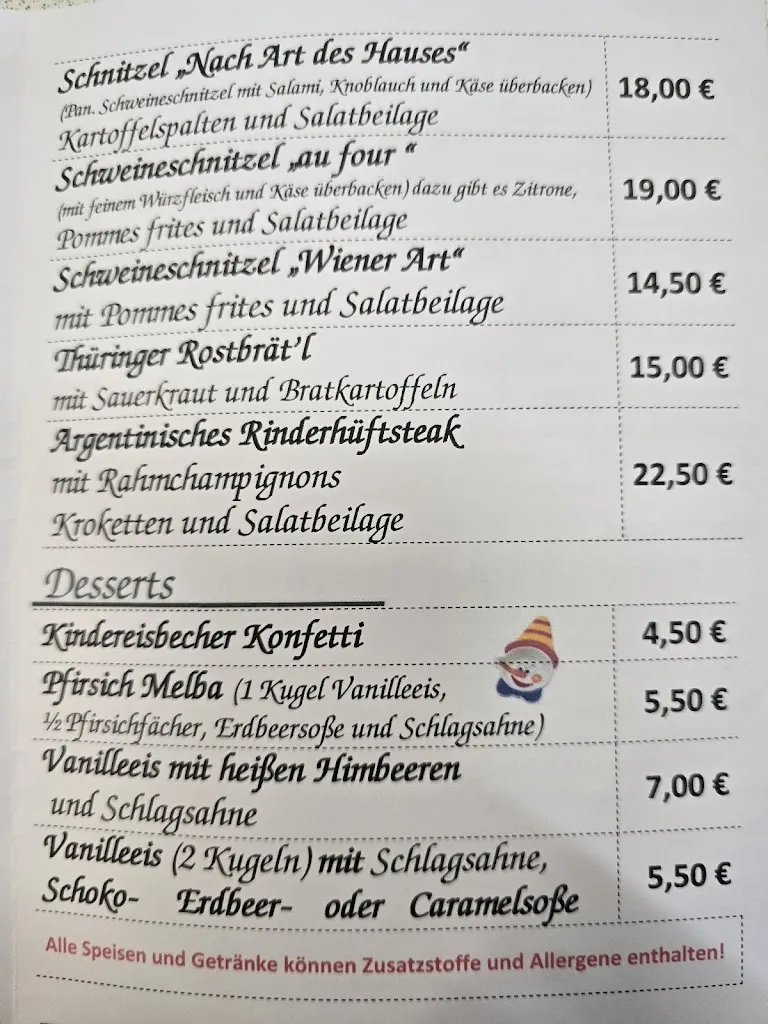 Menu_Gaststätte Lindenhof_Greiz_immagine_1