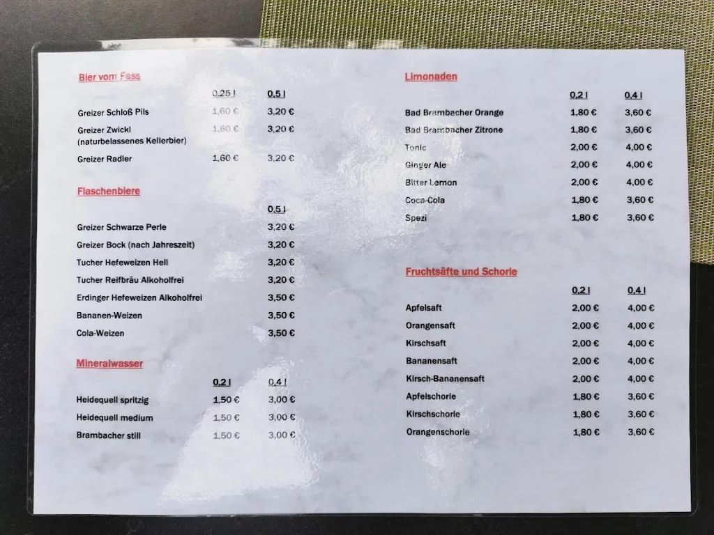 Menu_Greizer Brauereigasthof Grüne Linde_Greiz_immagine_1