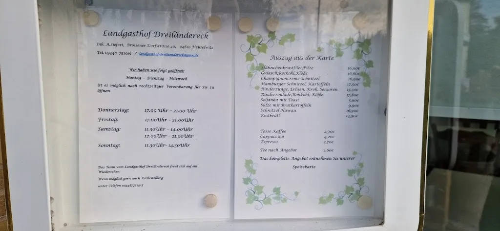 Menu_Landgasthof & Pension 