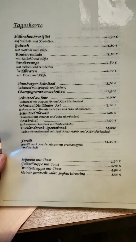 Menu_Landgasthof & Pension 