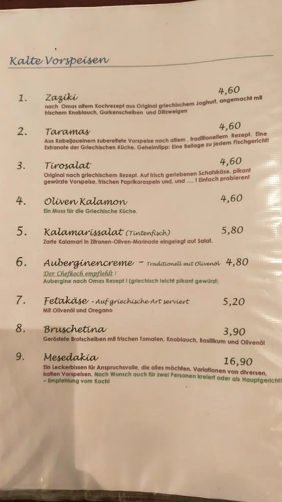 Menu_Restaurant Athene Pallas_Meiningen_image_1