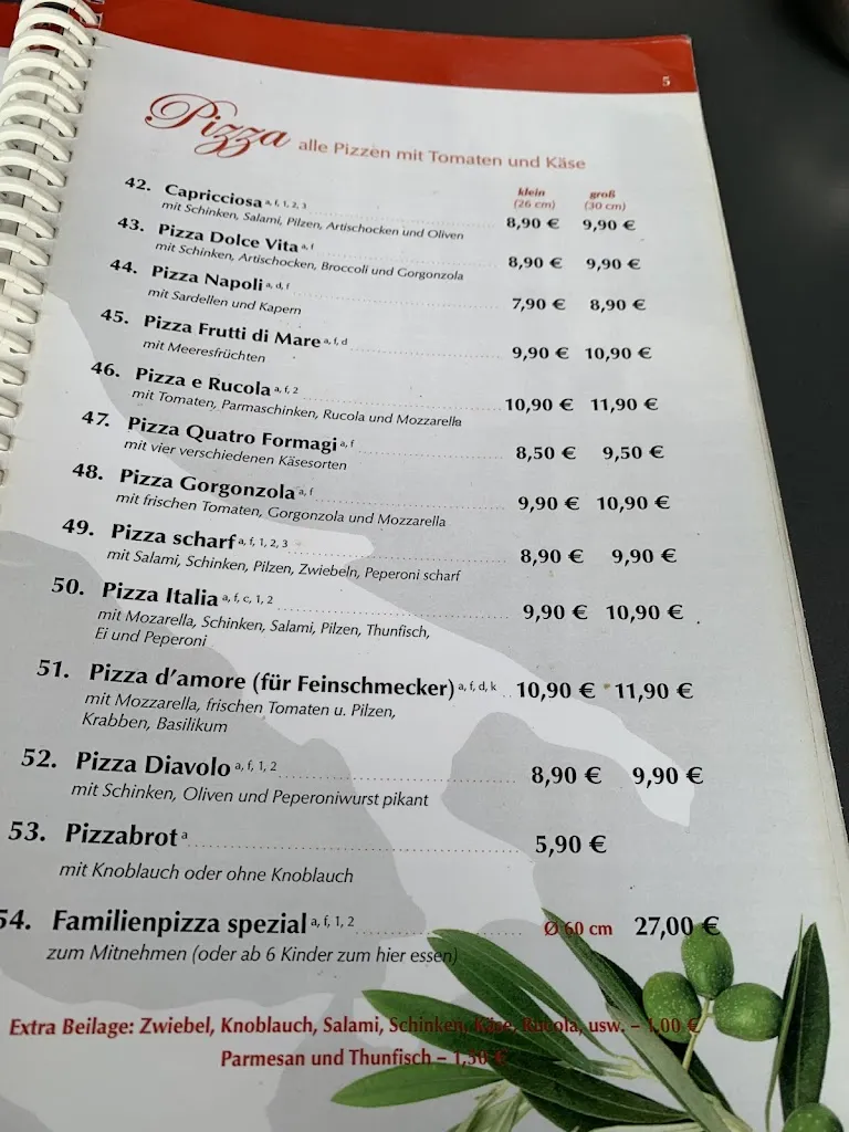 Menu_Ristorante Pizzeria Eiscafe Italia_Meiningen_image_3