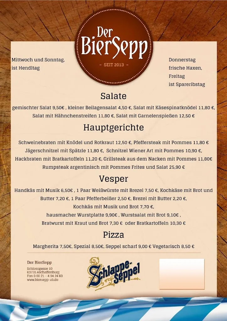 Menu_Der Biersepp_Aschaffenburg_immagine_1