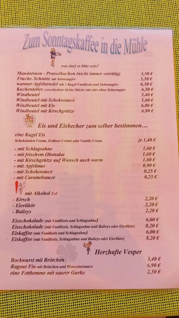 Menü_Café und Gaststätte 
