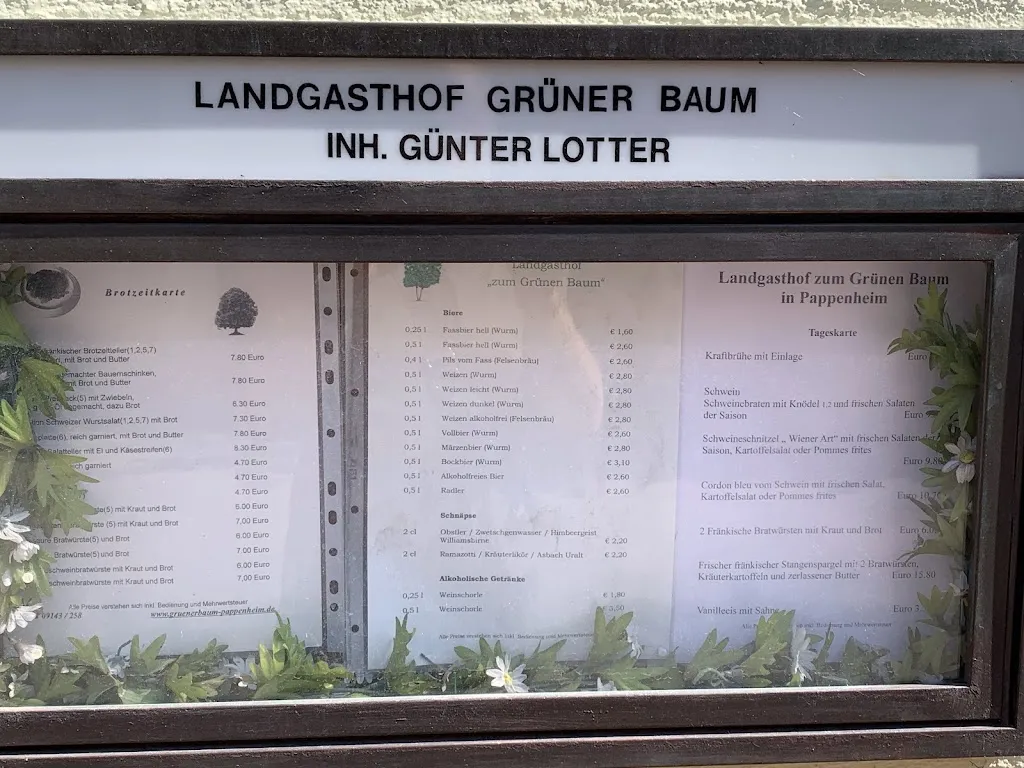 Menu_Landgasthof zum Grünen Baum_Pappenheim_image_2