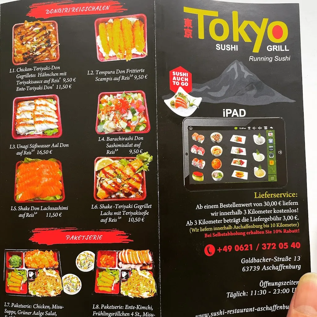 Menu_Tokyo running Sushi & Grill_Aschaffenburg_immagine_1