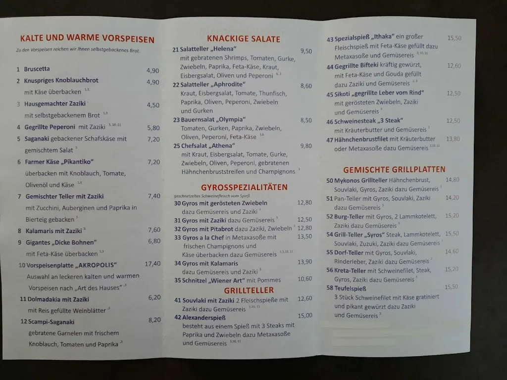Menu_Restaurant Akropolis_Mühlhausen/Thüringen_image_2