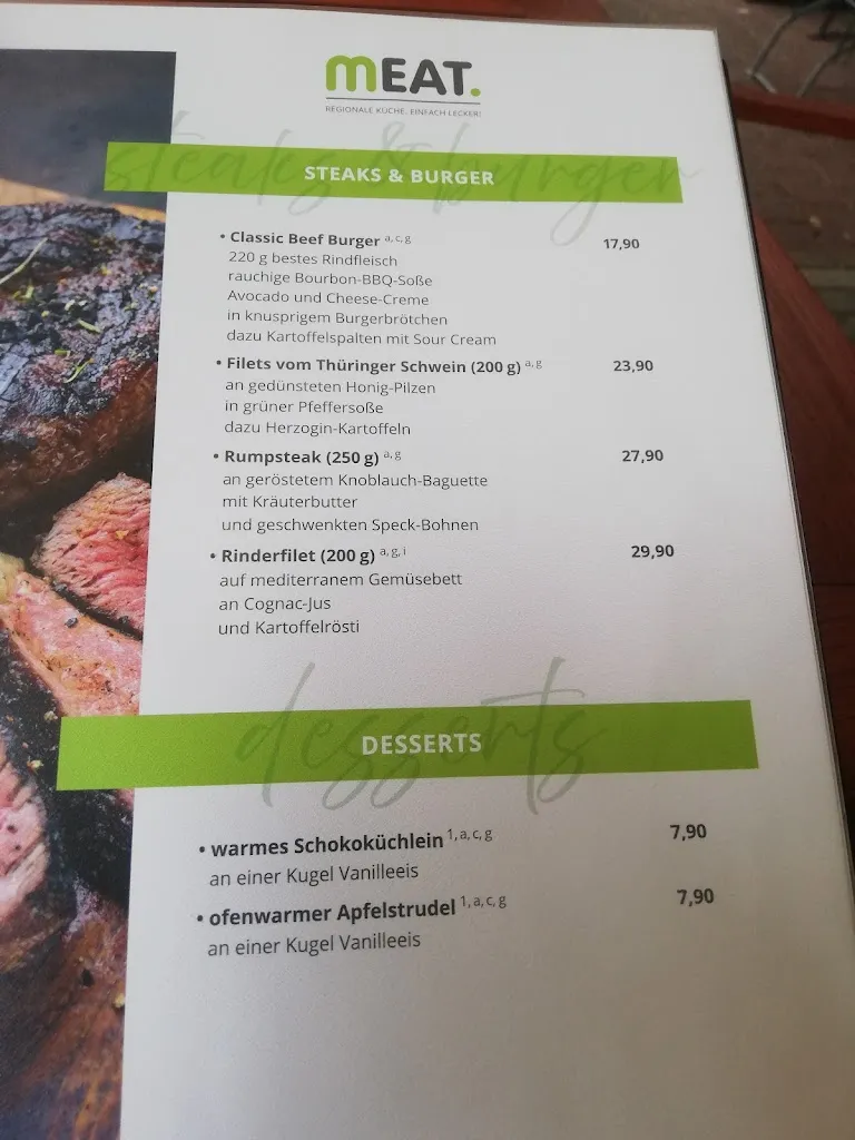 Menu_Restaurant Meat_Mühlhausen/Thüringen_immagine_2