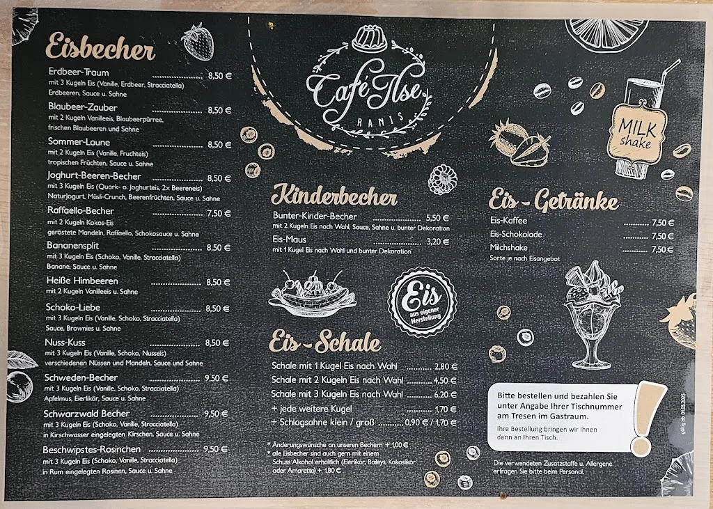 Menu_Café Ilse - Ranis - Eiscafé & Ferienwohnungen_Ranis_image_1
