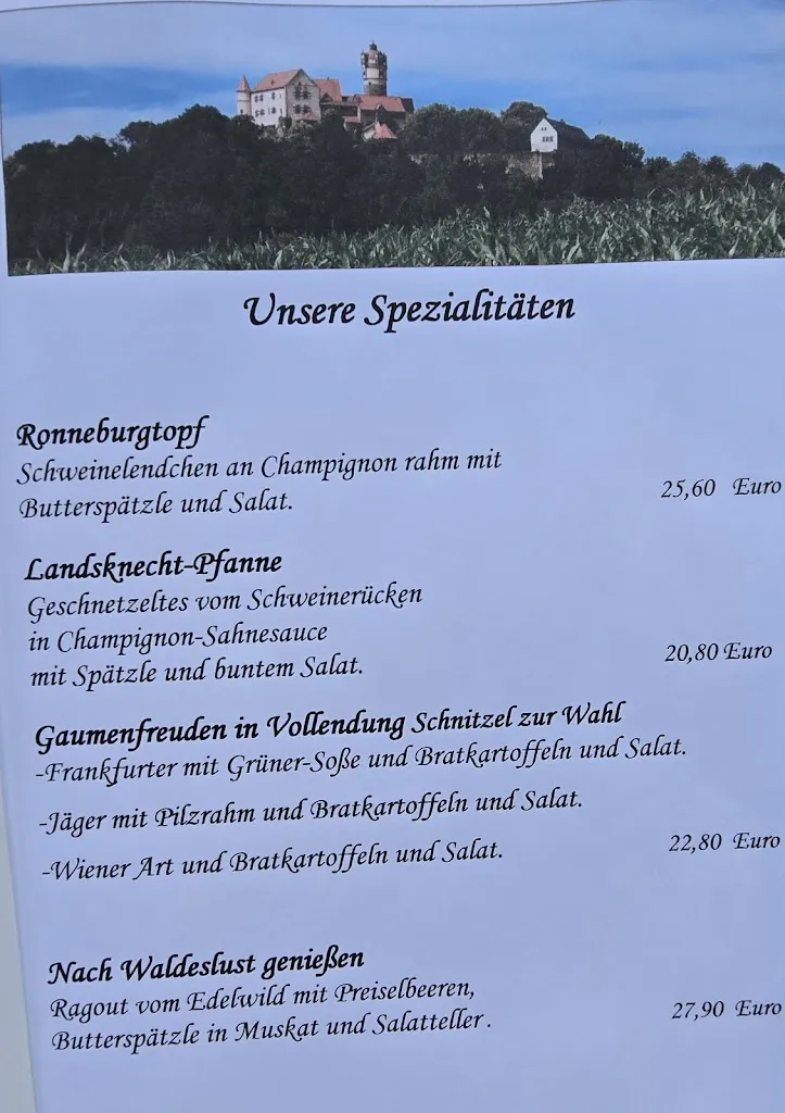 Menu_Burg Restaurant und Cafe auf der Ronneburg_Ronneburg_image_1