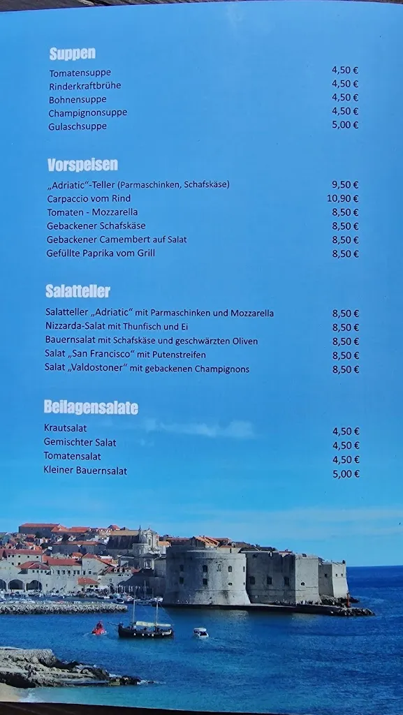 Menu_Adriatic Grill Restaurant Slisko_Haimhausen_immagine_3