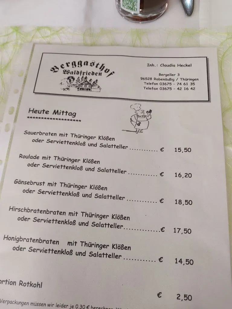 Menu_Berggasthof Waldfrieden - Claudia Heckel_Frankenblick_image_1