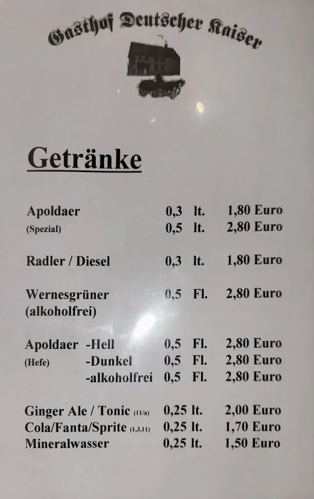 Menu_The German Emperors Inn_Heideland_image_1