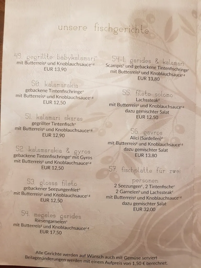 Menu_Olive Garden Grill Restaurant / Mediterrane Küche_Haimhausen_image_1