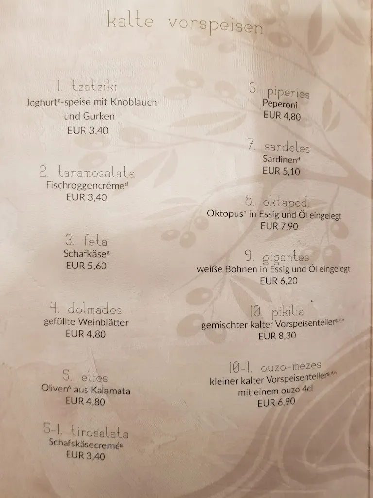 Menu_Olive Garden Grill Restaurant / Mediterrane Küche_Haimhausen_image_3