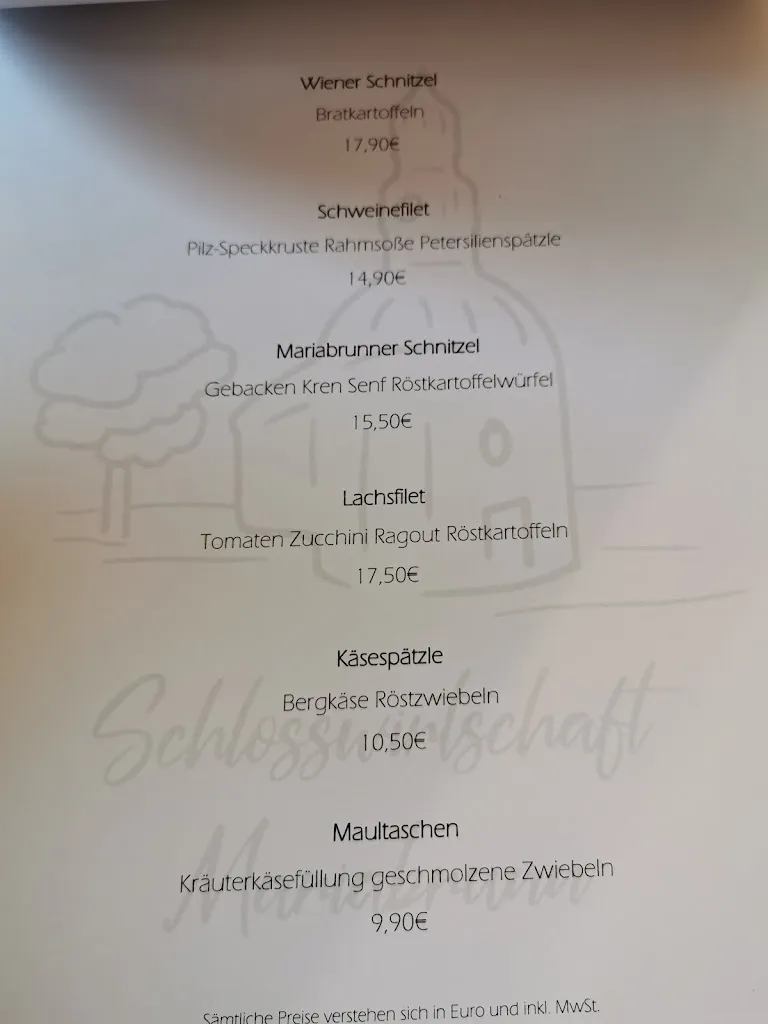 Menu_Schlosswirtschaft Mariabrunn - Restaurant und Biergarten_Röhrmoos_immagine_4