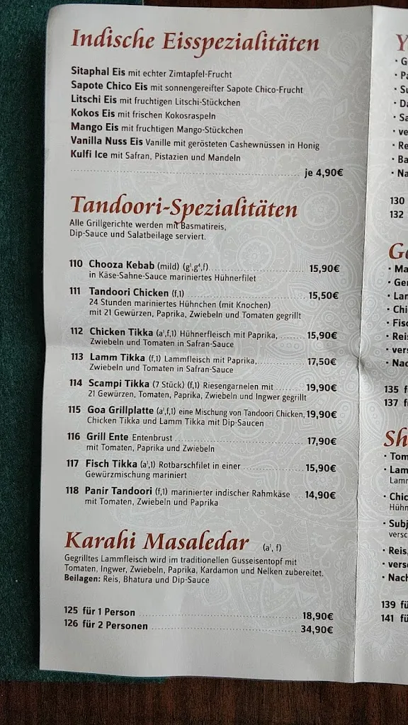 Menu_Goa Indisches Restaurant Rudolstadt_Rudolstadt_image_1