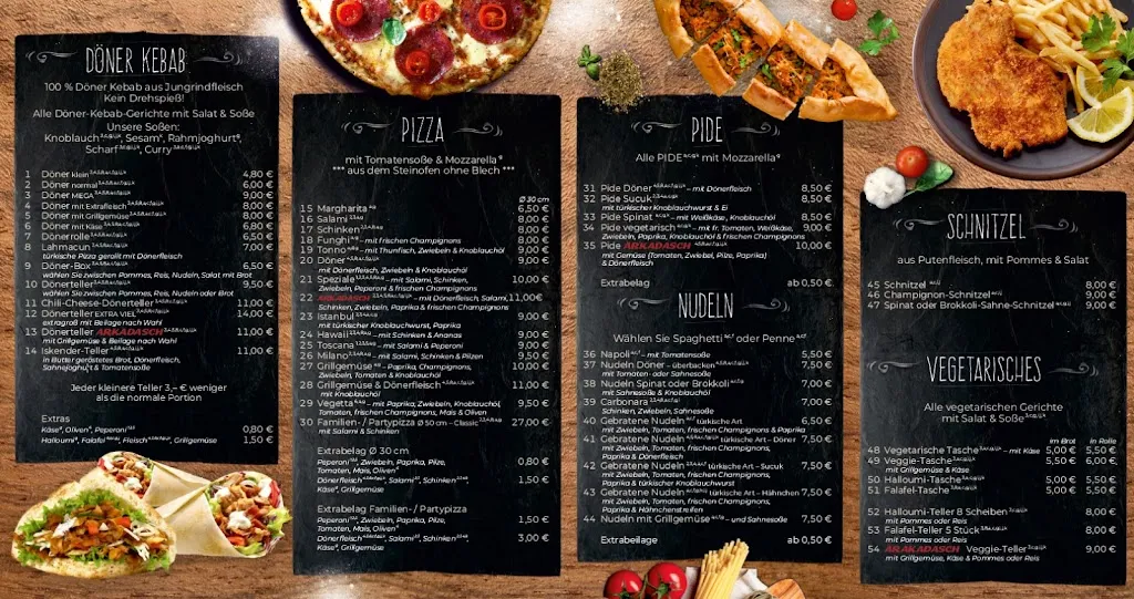 Menu_Arkadasch Döneria & Pizzeria_Rudolstadt_immagine_1