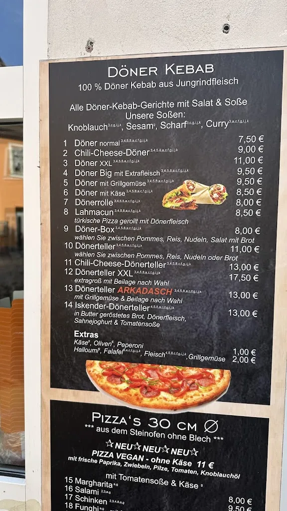 Menu_Arkadasch Döneria & Pizzeria_Rudolstadt_immagine_3