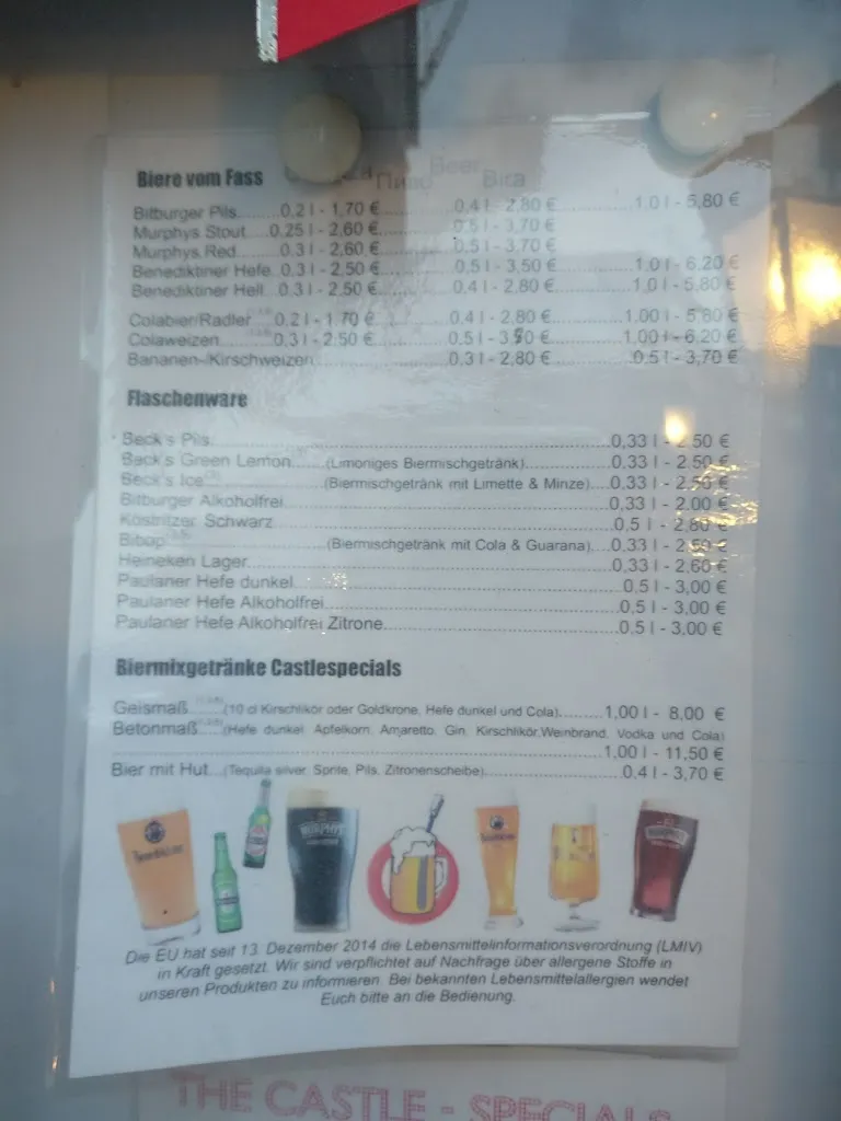 Menu_Gaststätte The Castle_Schmalkalden_image_3