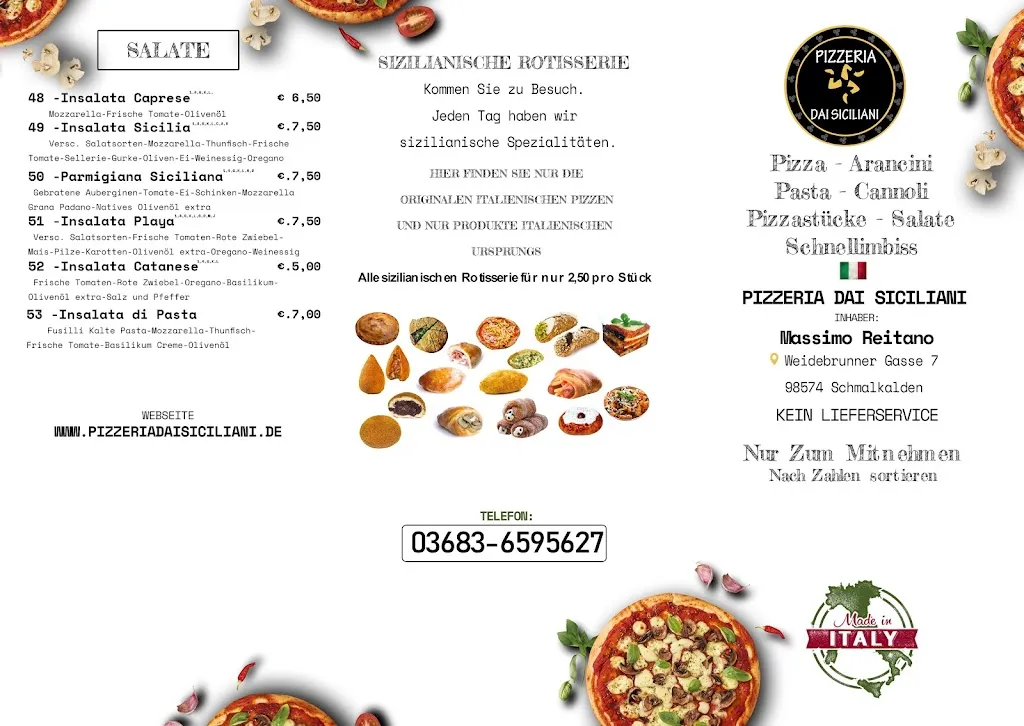 Menu_Pizzeria Dai Siciliani_Schmalkalden_image_1
