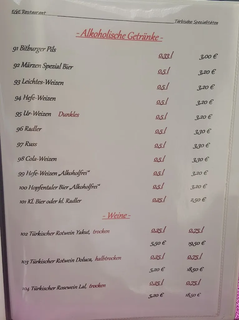 Menu_Ege Restaurant Günzburg Türkische Spezialitäten_Günzburg_image_1