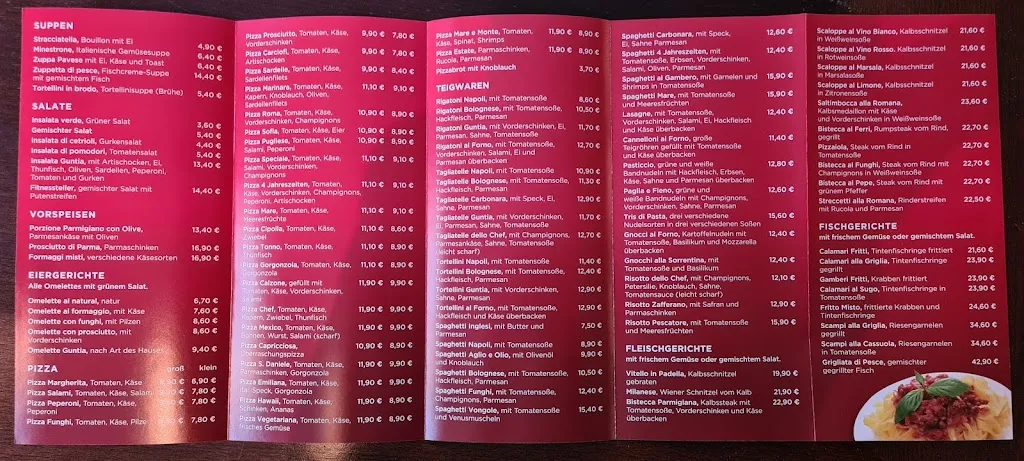 Menu_Ristorante Pizzeria Guntia da Armando_Günzburg_immagine_1