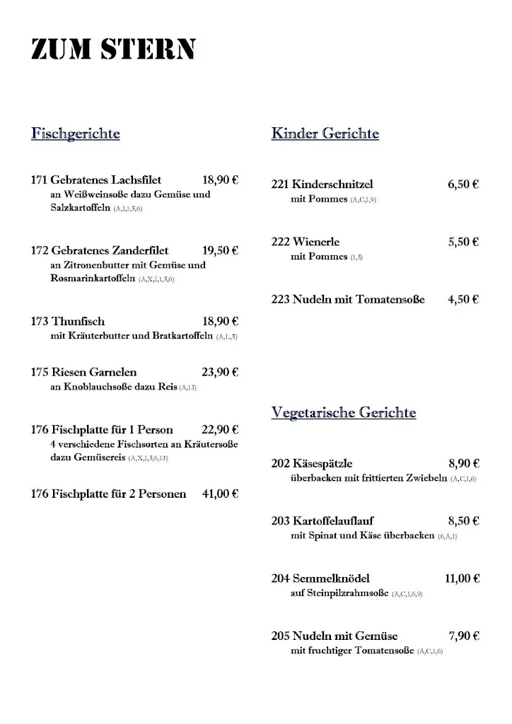 Menu_Gasthaus Zum Stern_Walldorf_image_1