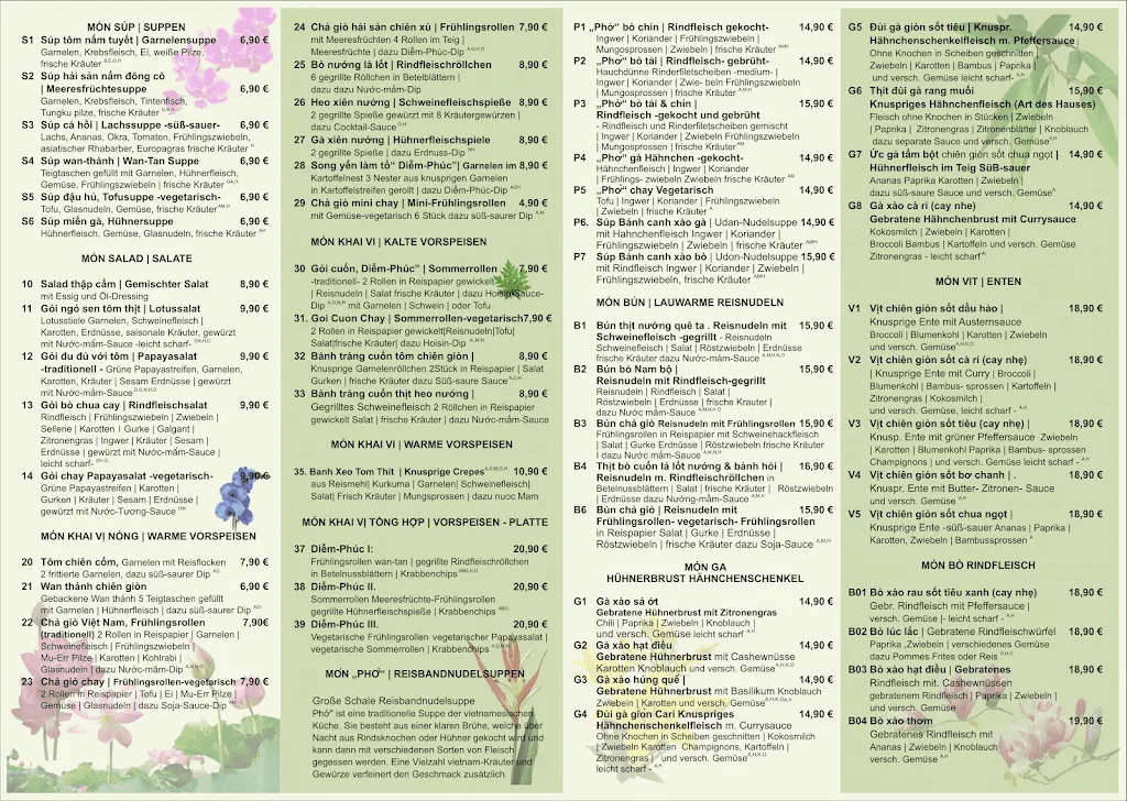 Menu_Diem Phuc Restaurant - Haibach_Haibach_immagine_1