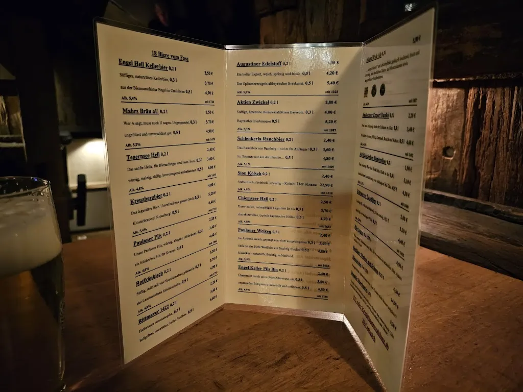 Menu_Weinstube und Bierkeller Till Eulenspiegel_Würzburg_immagine_1