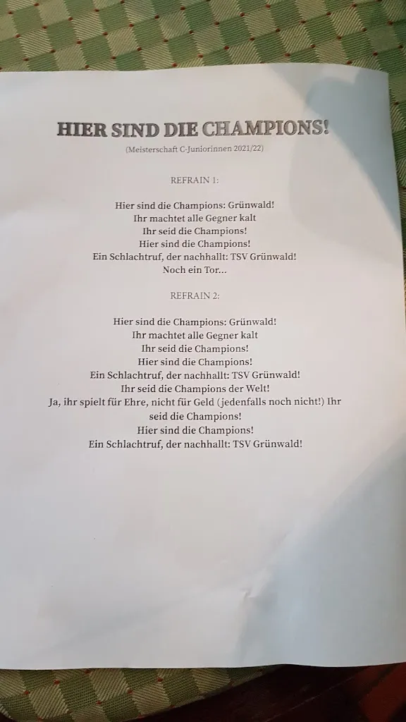 Menu_Sportgaststätte Grünwald_Grünwald_immagine_2