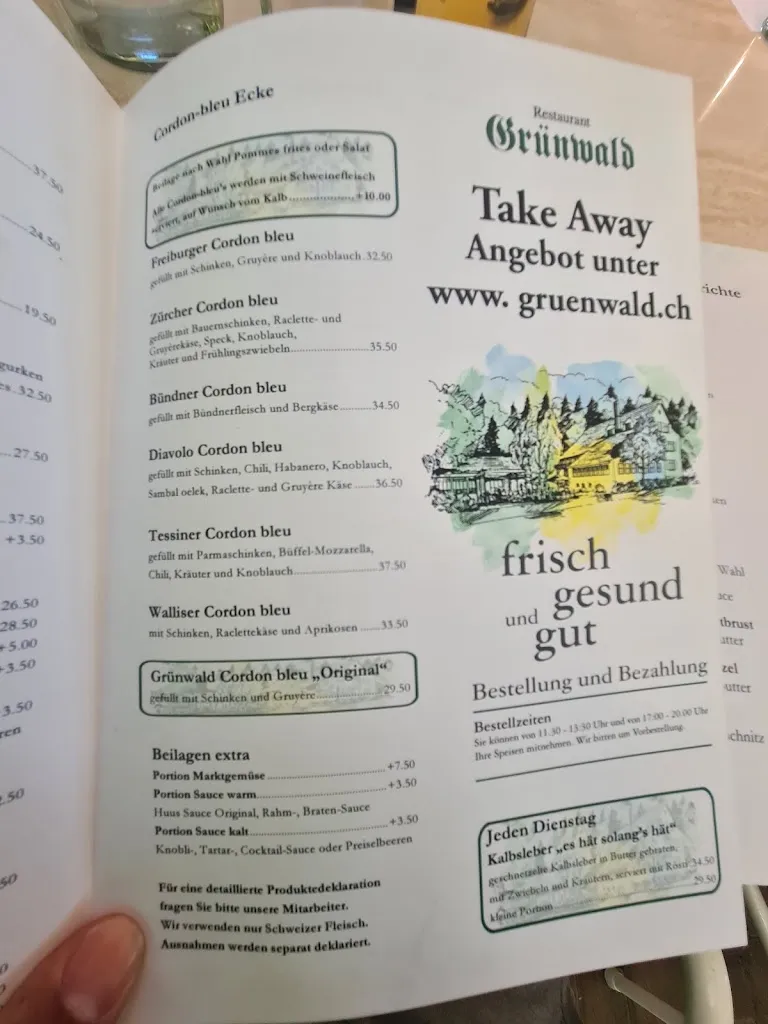 Menu_Restaurant Grünwald_Zürich_image_4