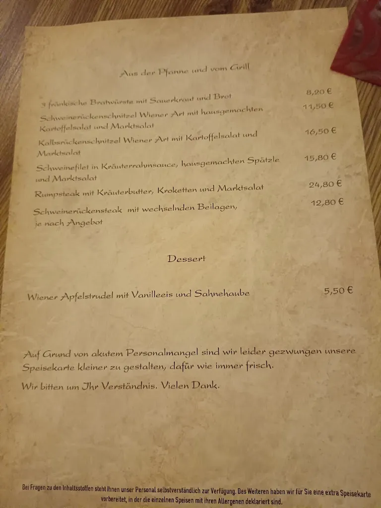 Menu_Gasthof zur Sonne_Nürnberg_immagine_3