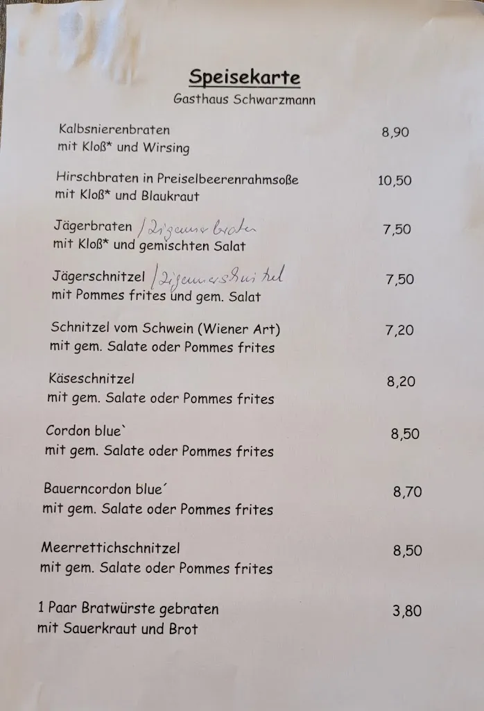 Menu_Gastwirtschaft Georg Schwarzmann GmbH_Hallerndorf_immagine_1