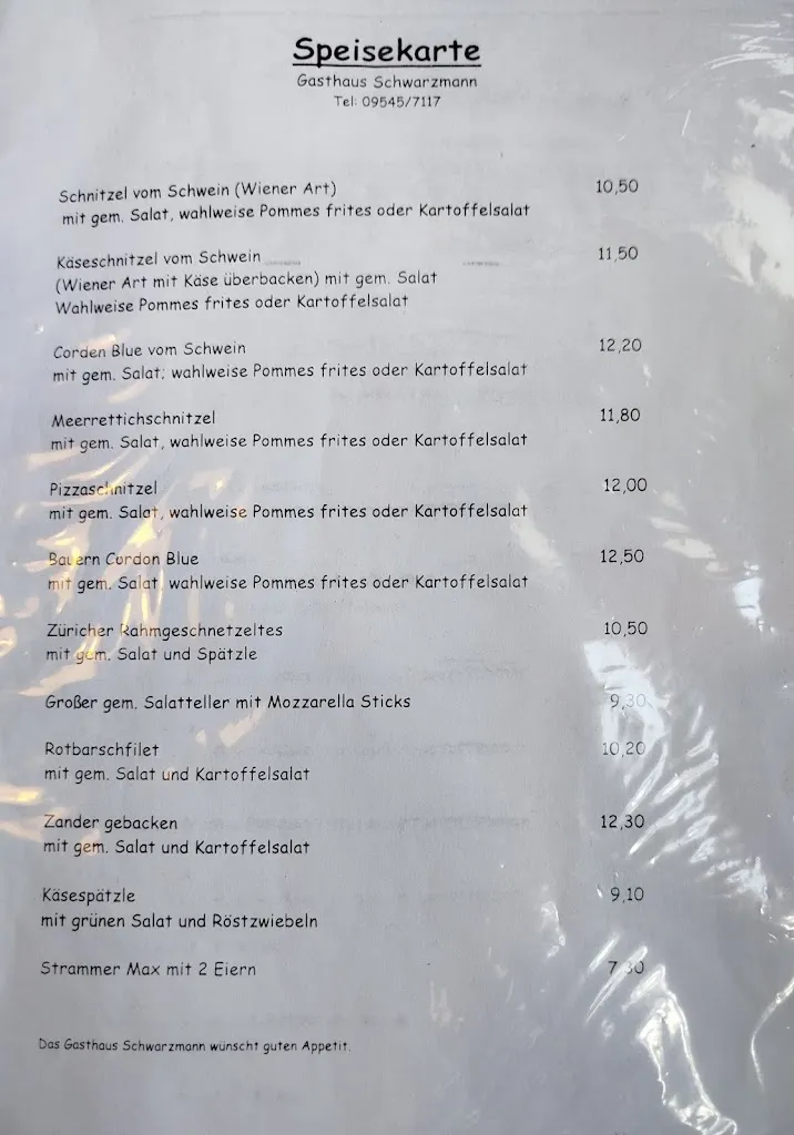 Menu_Gastwirtschaft Georg Schwarzmann GmbH_Hallerndorf_immagine_3