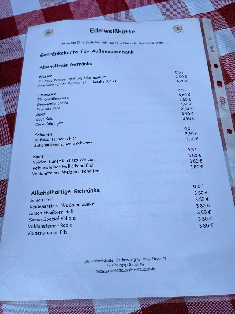 Menu_Gaststätte Edelweißhütte_Happurg_immagine_2