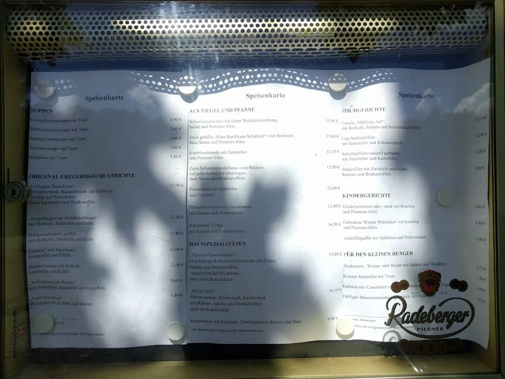 Menu_Forsthaus Prinzenhöhle_Hartenstein_immagine_4