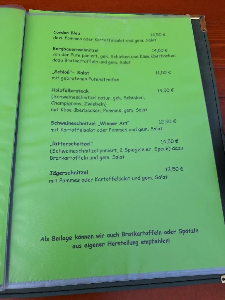 Menu_Gasthaus zum Grünreuther Schlöß'l_Hartenstein_immagine_1