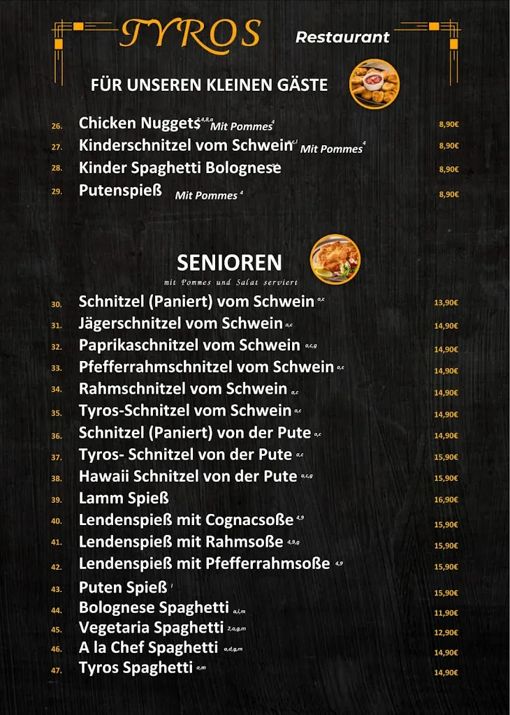 Menu_Restaurant Tyros im Vogelpark_Haßloch_immagine_3